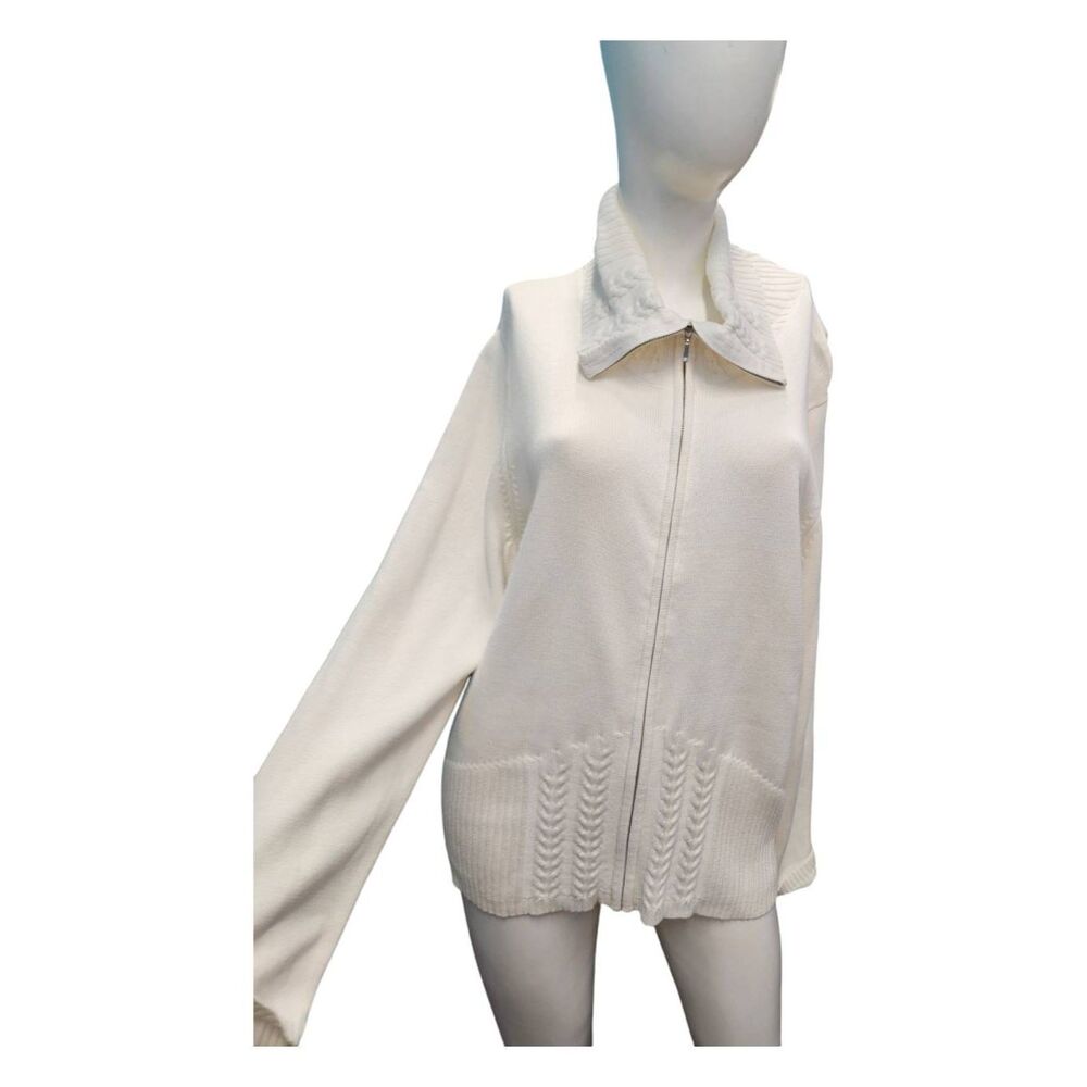 Madison & Max White Pull Over Sweater Size XL Womens NEW TAGS